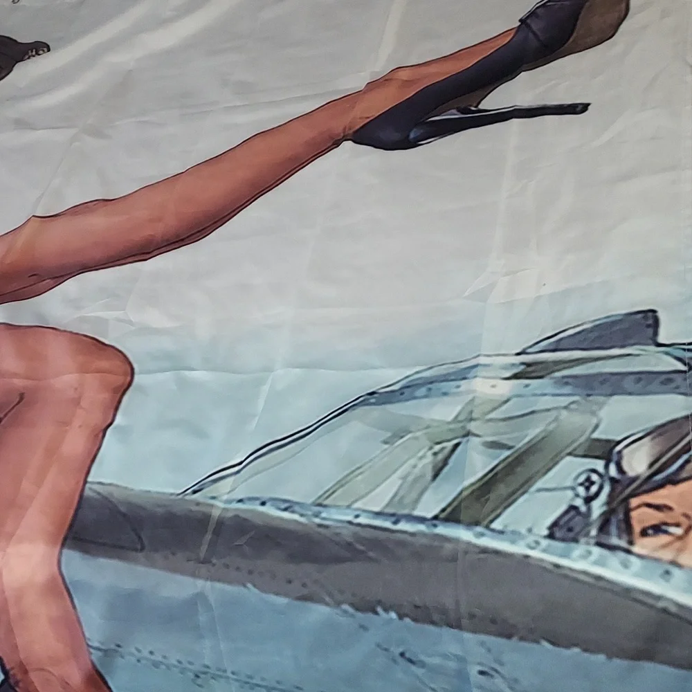 Pin UP Girl Shower Curtian